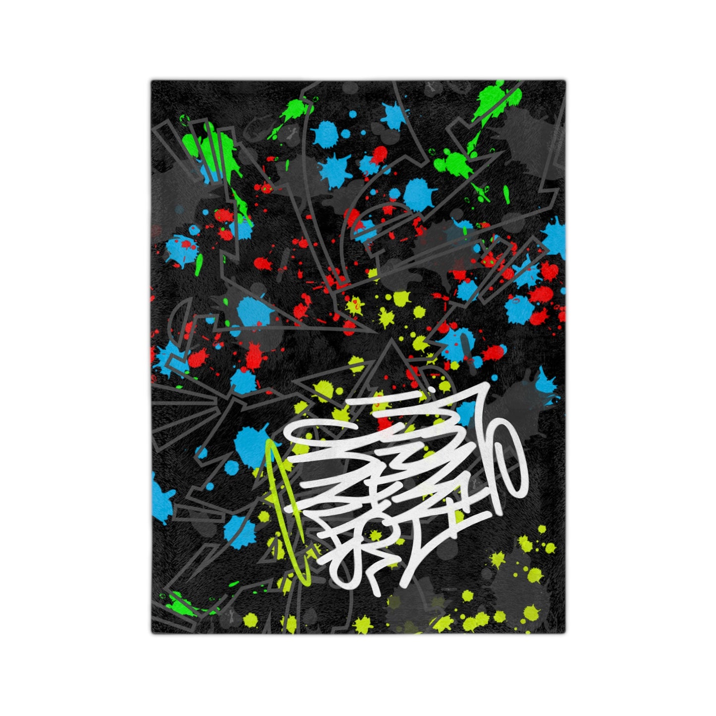 Graffiti Splash Minky Blanket