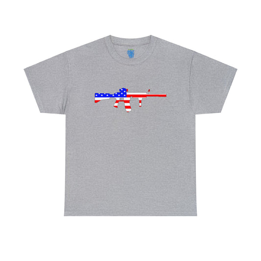 American Flag Rifle 4XL-5XL Tee