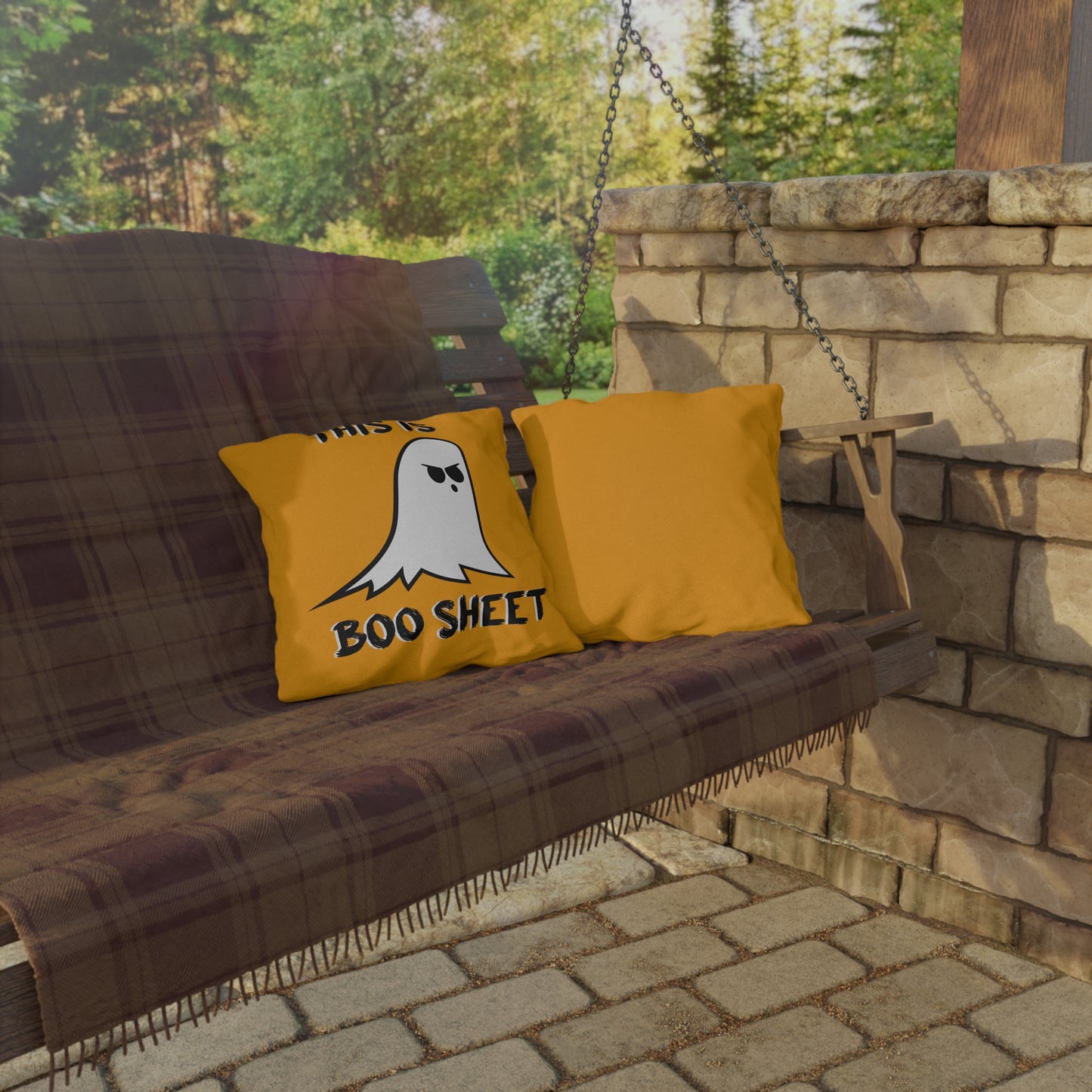 This Is Boo Sheet Outdoor Pillow