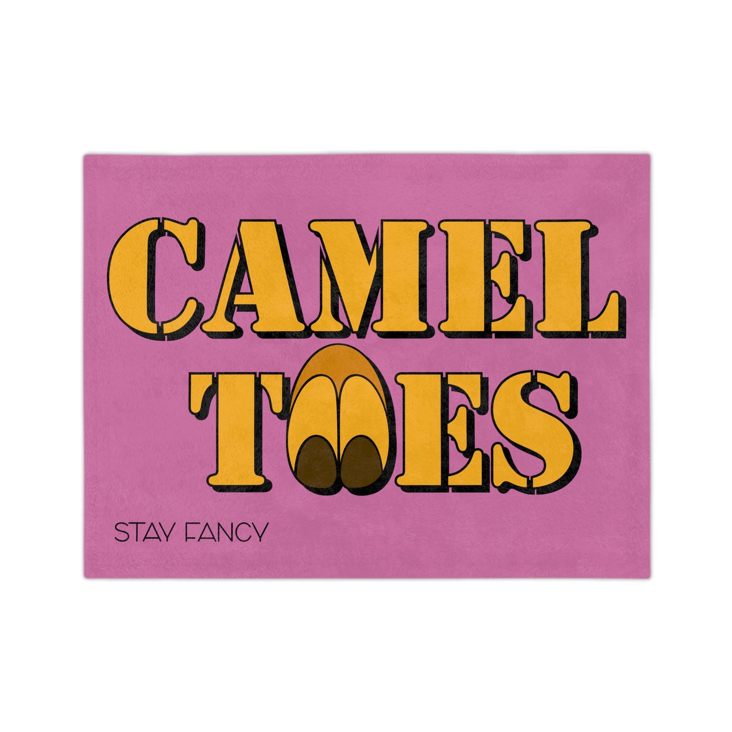 Camel Toes Velveteen Minky Blanket