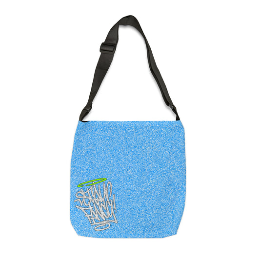 Speckled Blue Adjustable Tote Bag