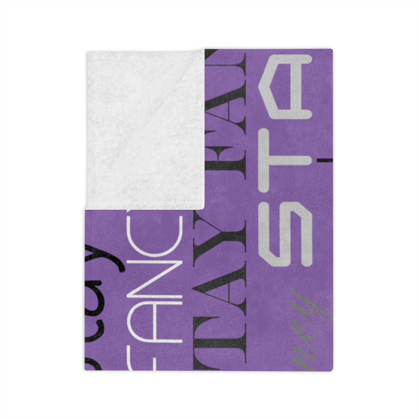 Purple SF Flash Velveteen Minky Blanket