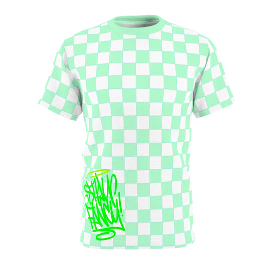 Green Squares Fancy Tee