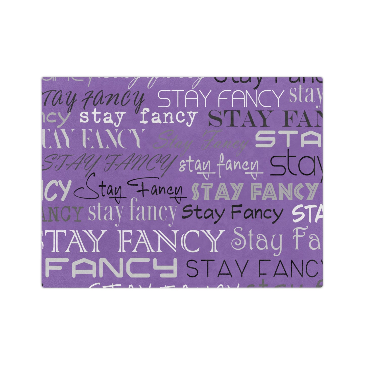 Purple SF Flash Velveteen Minky Blanket