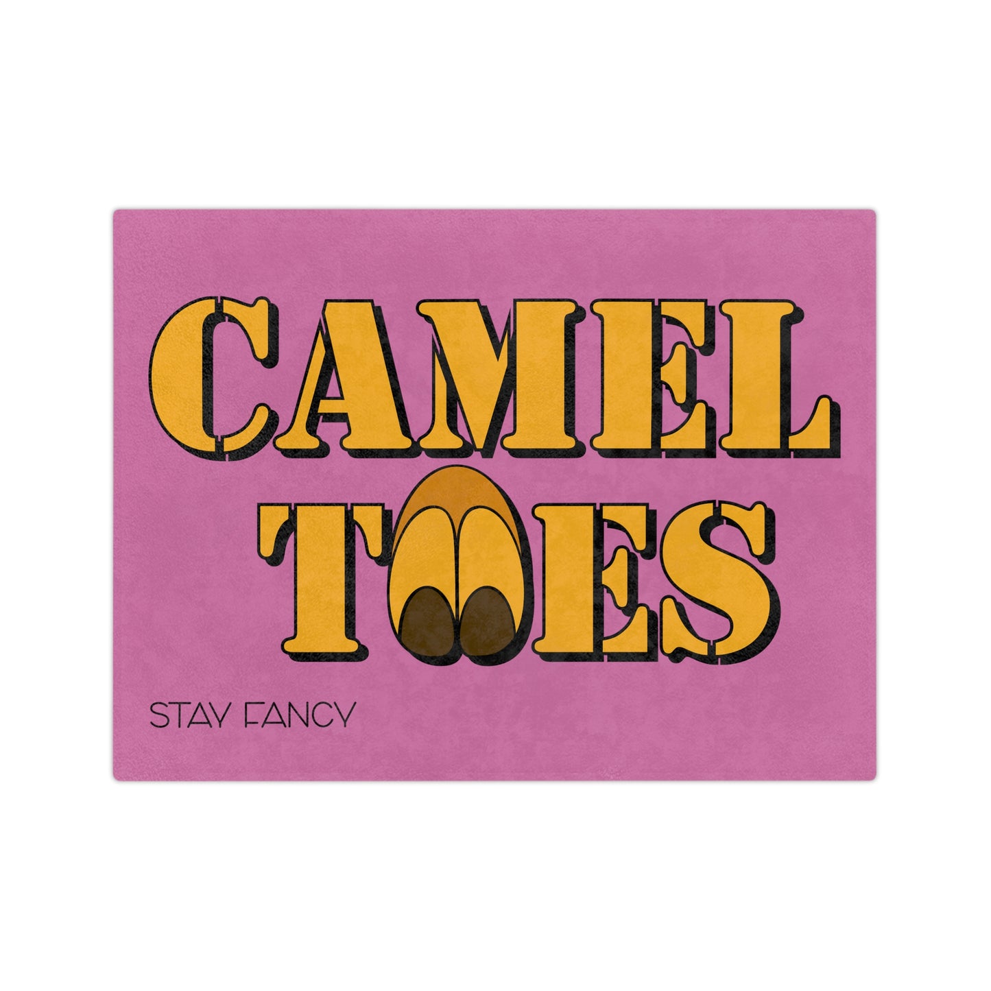 Camel Toes Velveteen Minky Blanket