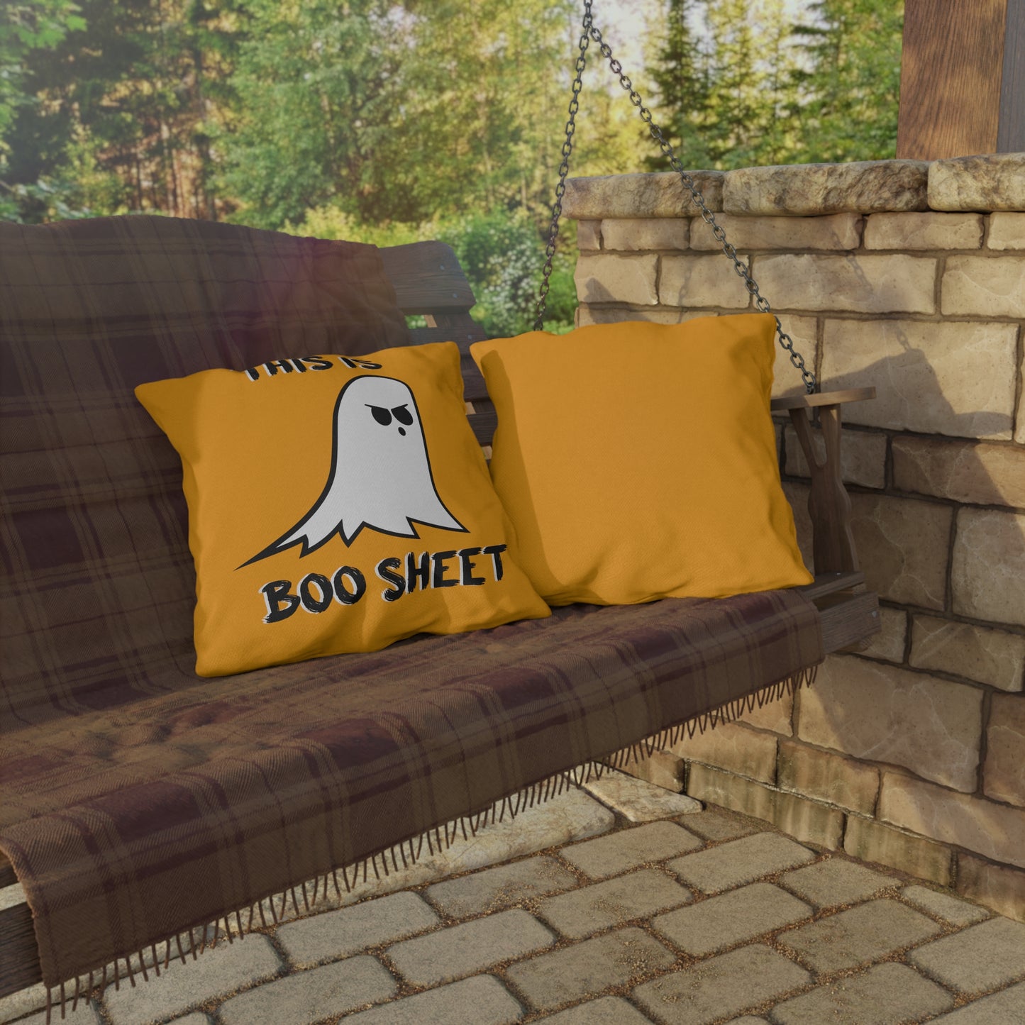 This Is Boo Sheet Outdoor Pillow