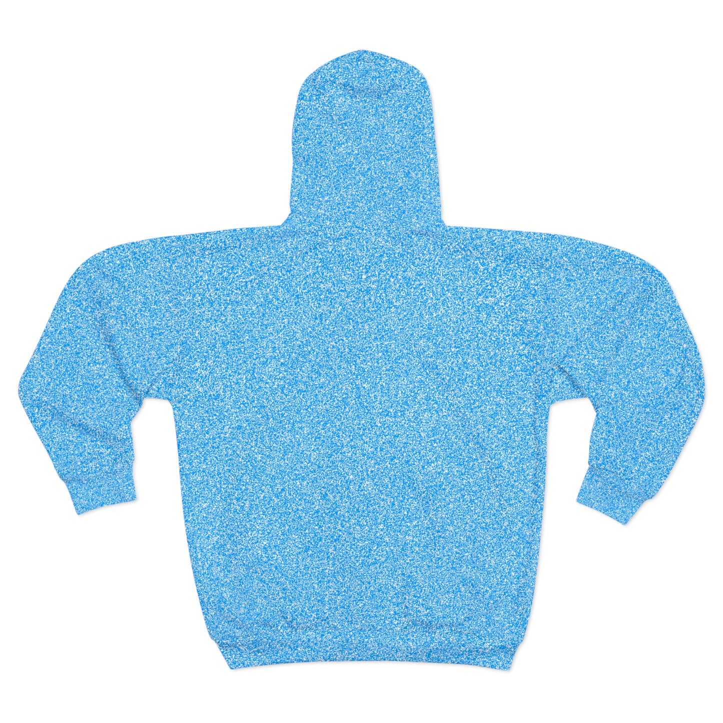 Speckled Blue Zip Badass Hoodie