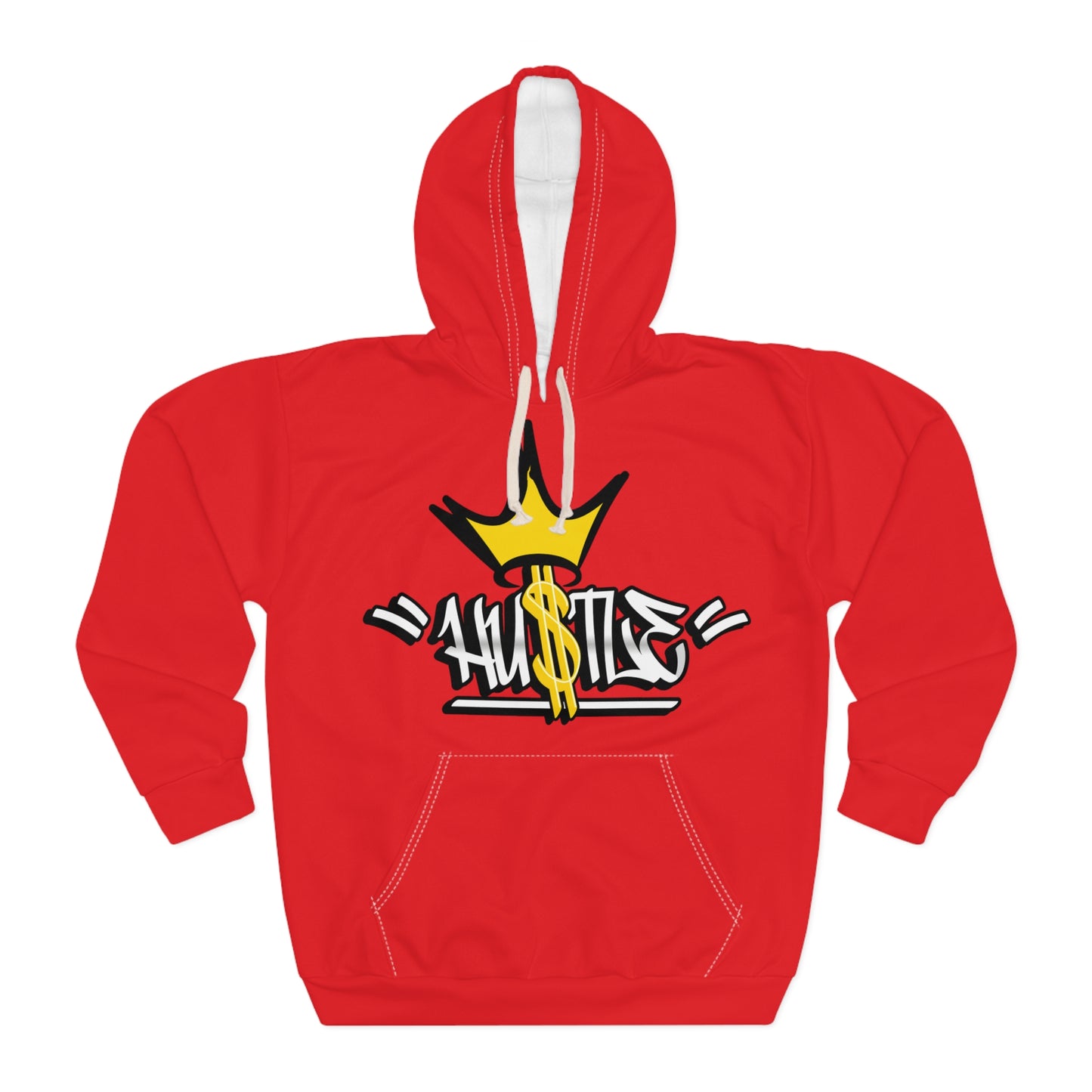 Money Hustle Red Badass Hoodie