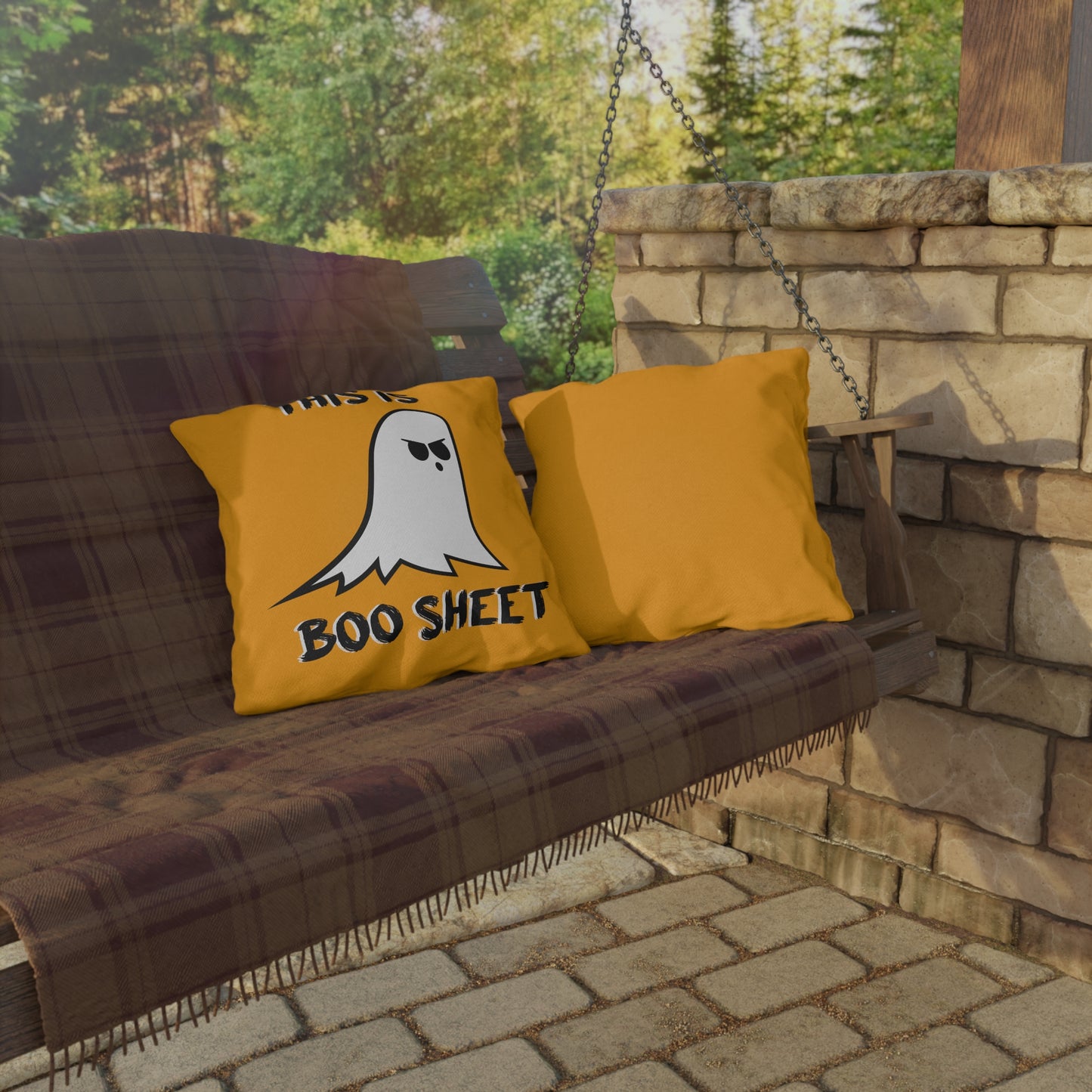 This Is Boo Sheet Outdoor Pillow