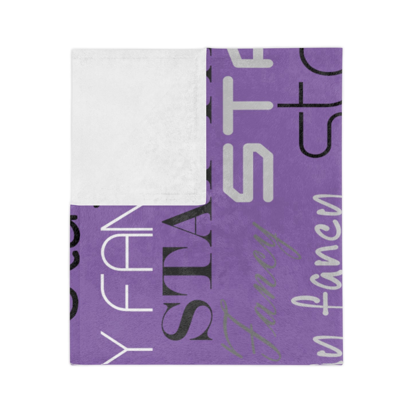 Purple SF Flash Velveteen Minky Blanket