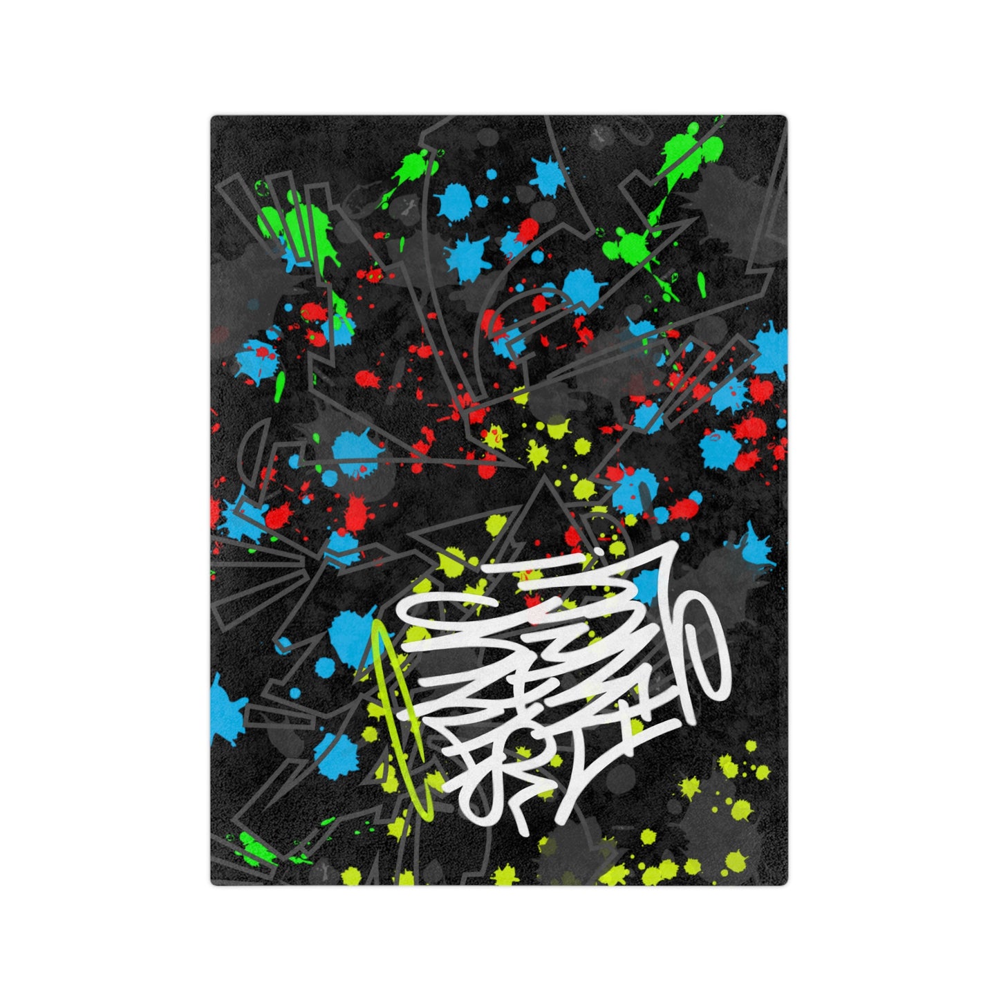 Graffiti Splash Minky Blanket