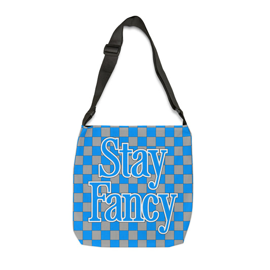 Checkers Disaster Blue Adjustable Tote Bag