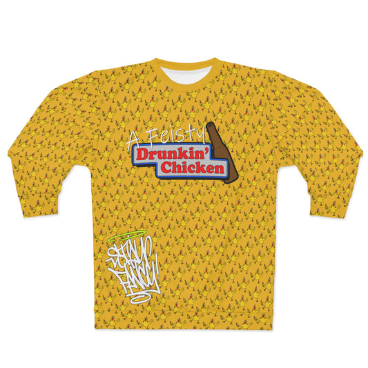 A Feisty Drunkin Chicken Badass Sweatshirt