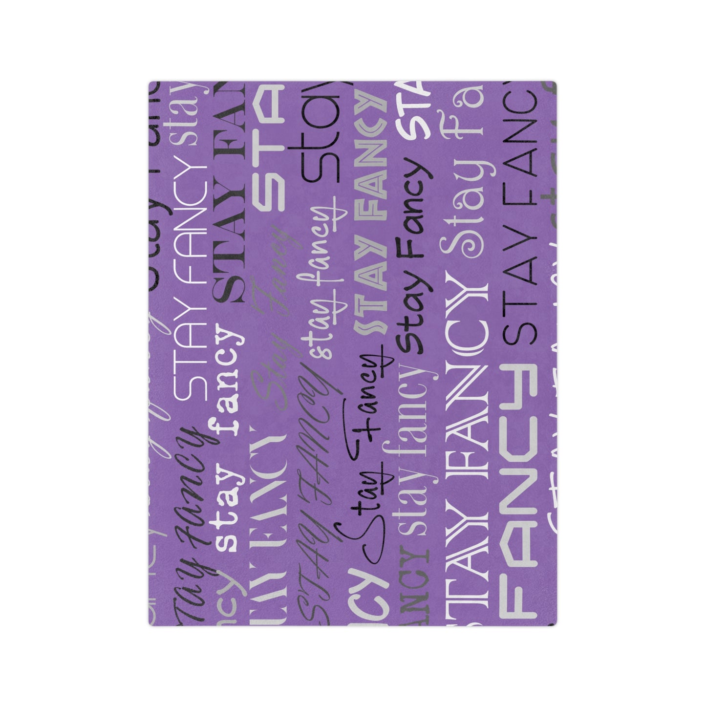 Purple SF Flash Velveteen Minky Blanket