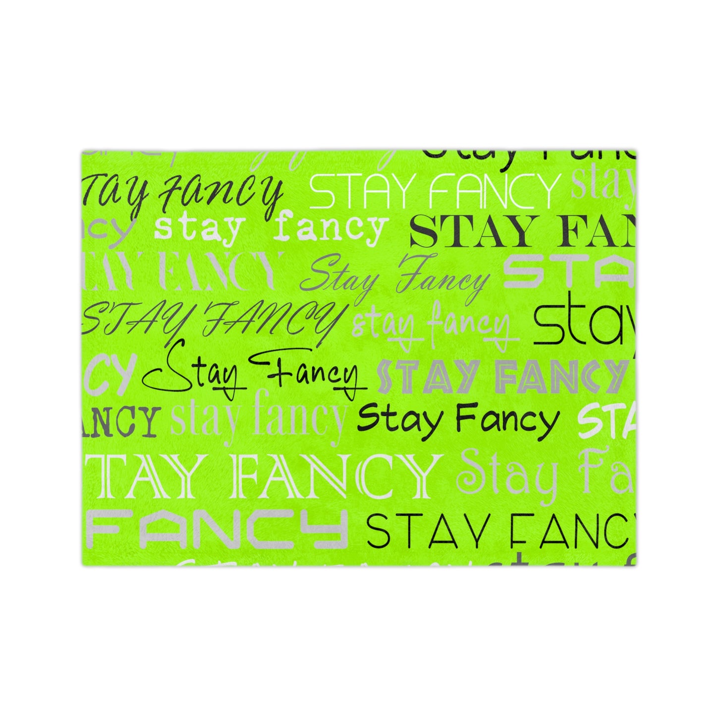 SF Flash Lime Velveteen Minky Blanket