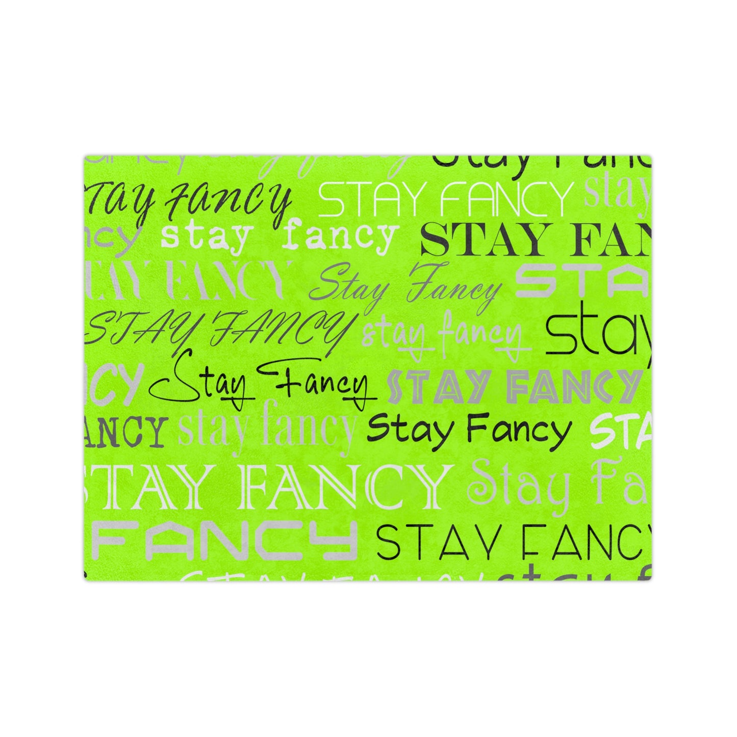 SF Flash Lime Velveteen Minky Blanket