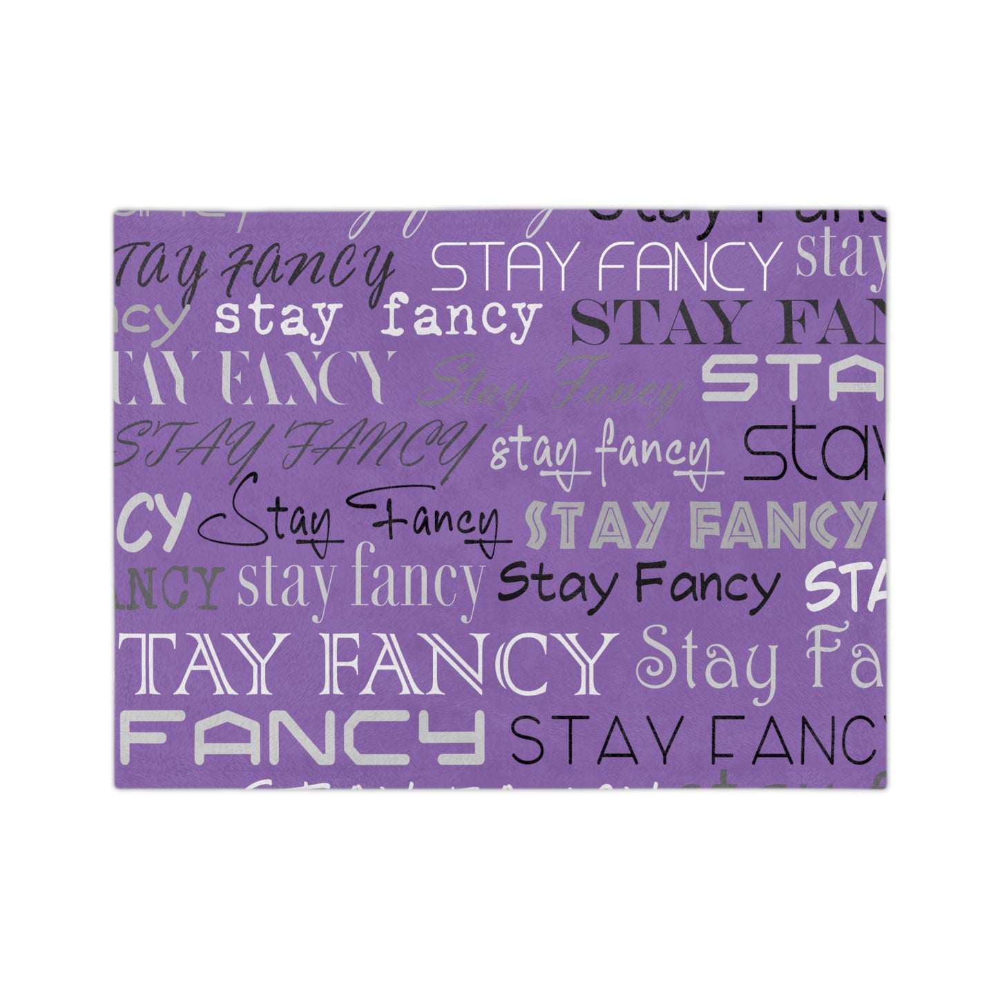 Purple SF Flash Velveteen Minky Blanket