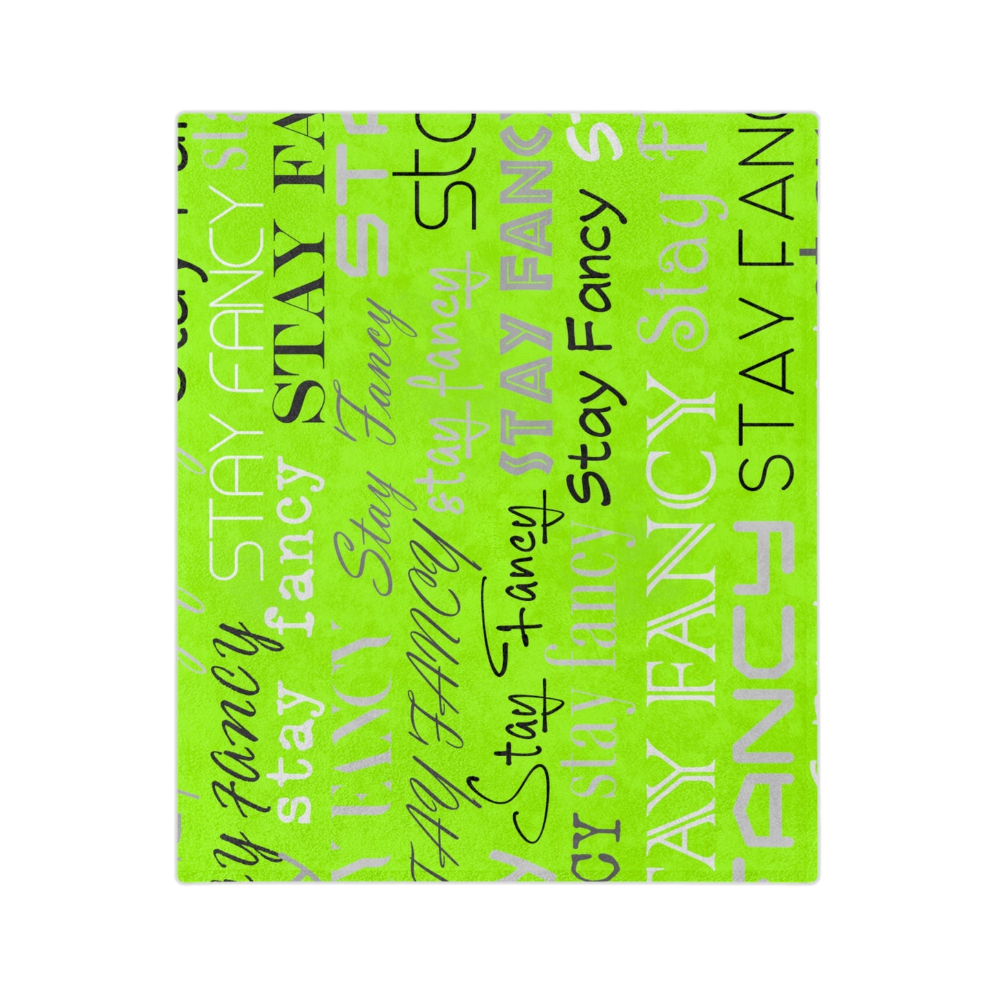 SF Flash Lime Velveteen Minky Blanket