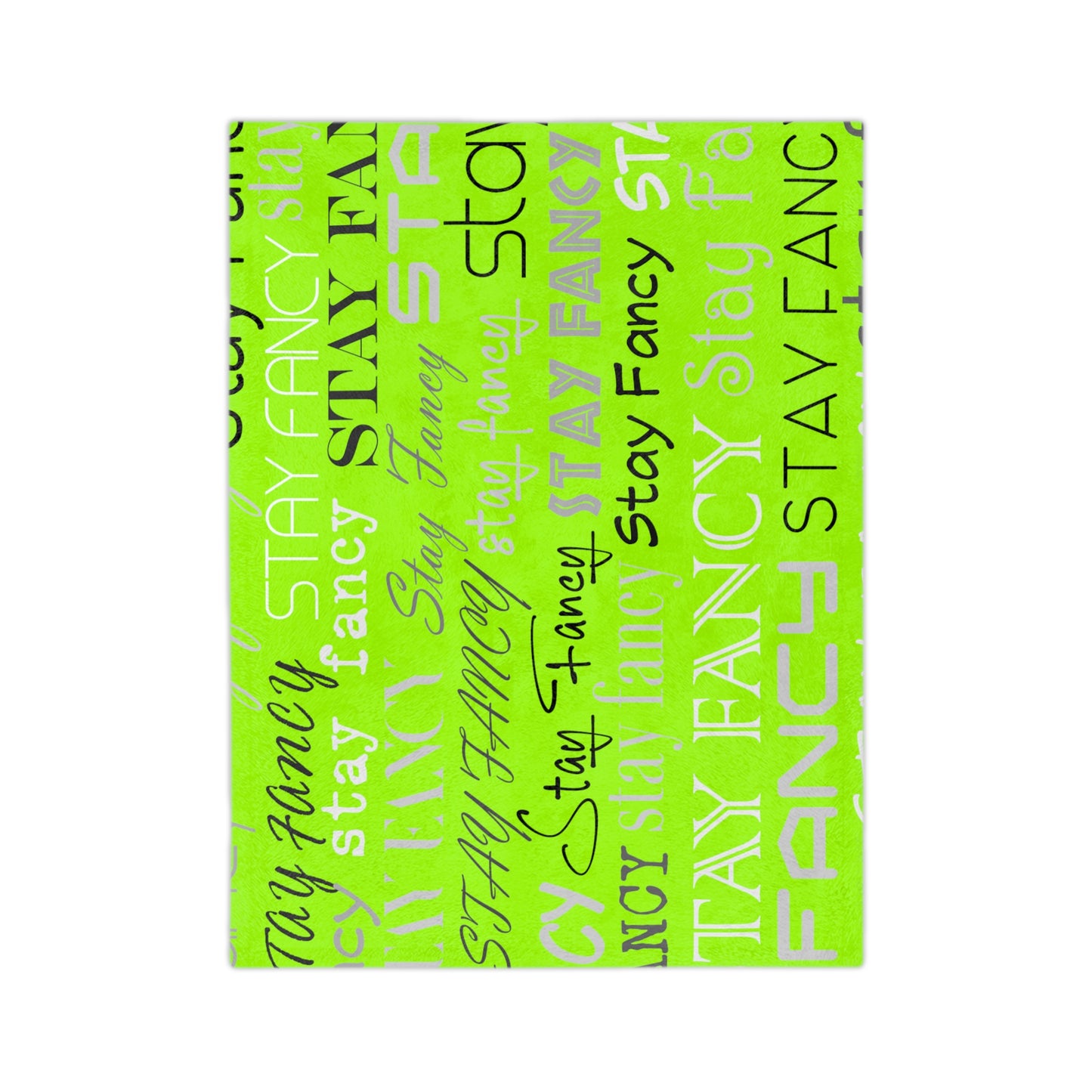 SF Flash Lime Velveteen Minky Blanket