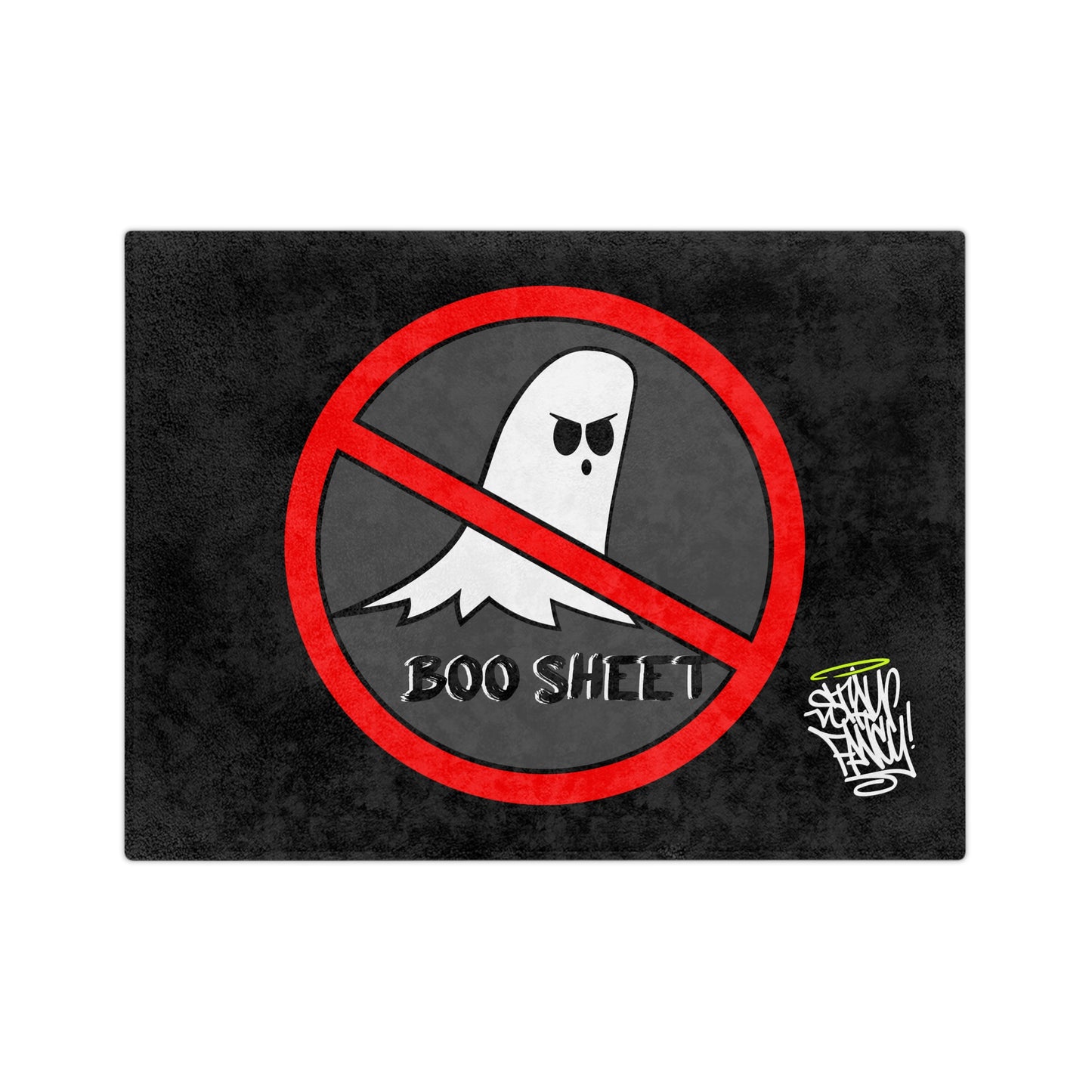 NO Boo Sheet Velveteen Minky Blanket