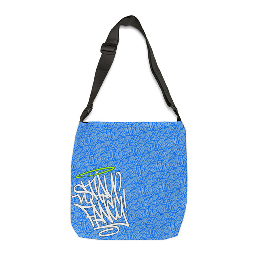 SF Blue Graffiti Adjustable Tote Bag