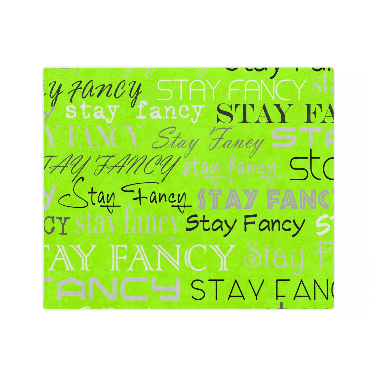 SF Flash Lime Velveteen Minky Blanket