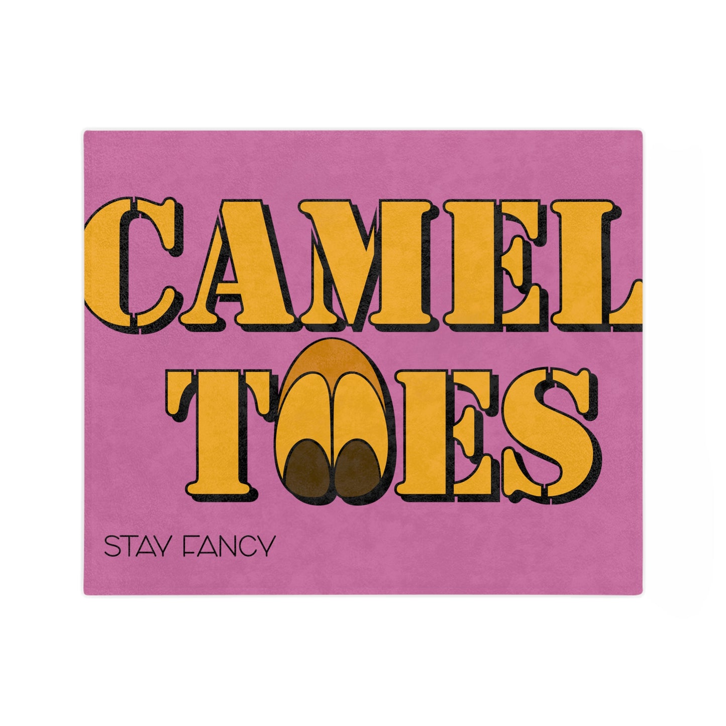 Camel Toes Velveteen Minky Blanket