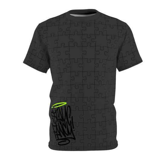 Puzzled Squares Fancy Tee