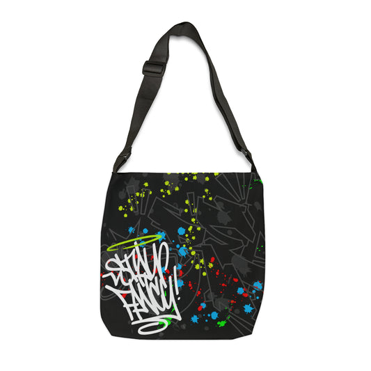 Graffiti Splash Adjustable Tote Bag