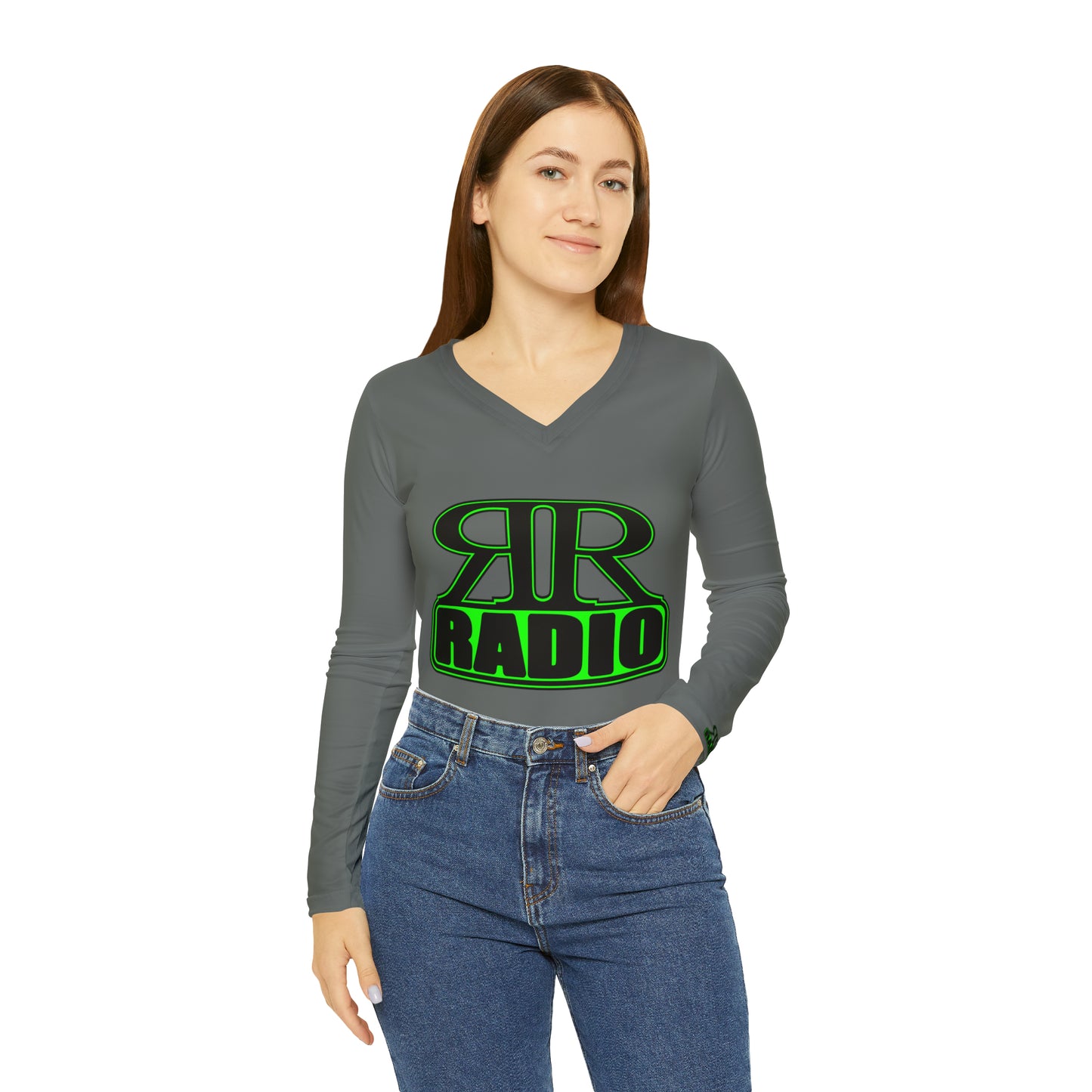 Roger Radio Women's Long Sleeve V-neck Shirt