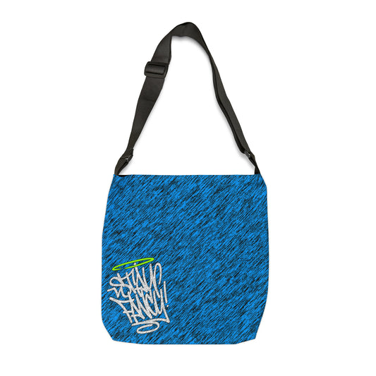 Brushed Blue Adjustable Tote Bag