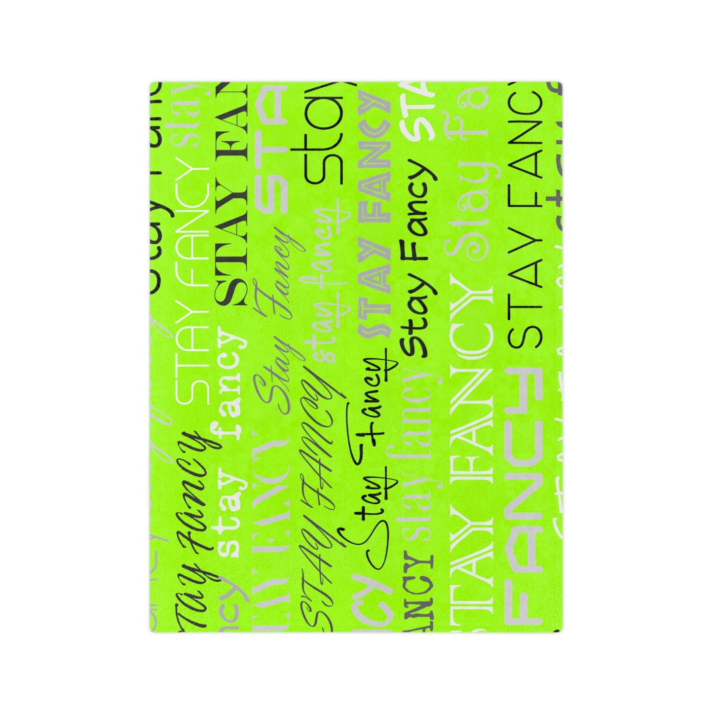 SF Flash Lime Velveteen Minky Blanket