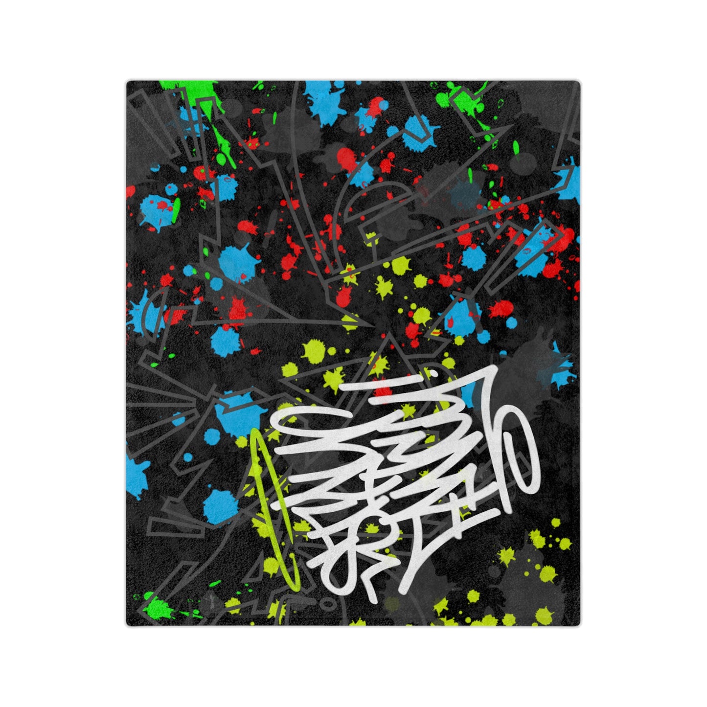 Graffiti Splash Minky Blanket