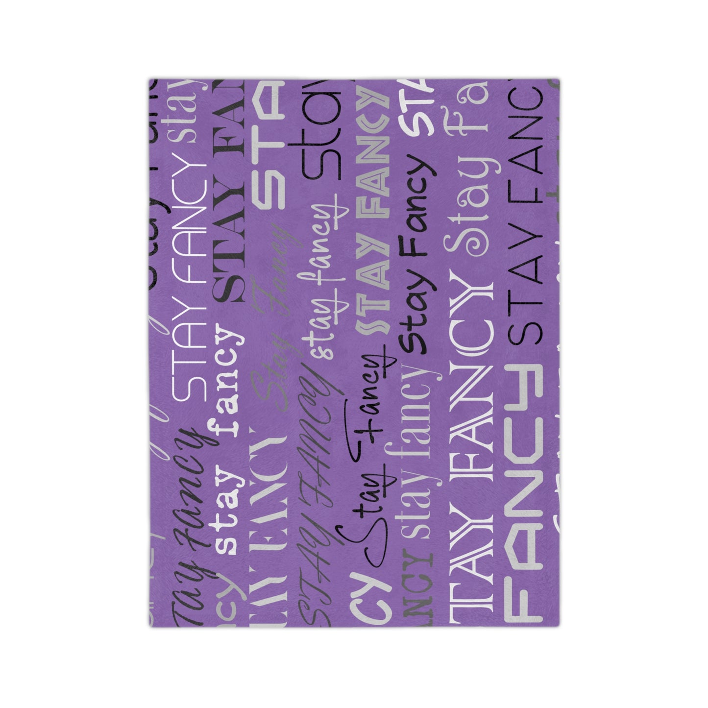 Purple SF Flash Velveteen Minky Blanket