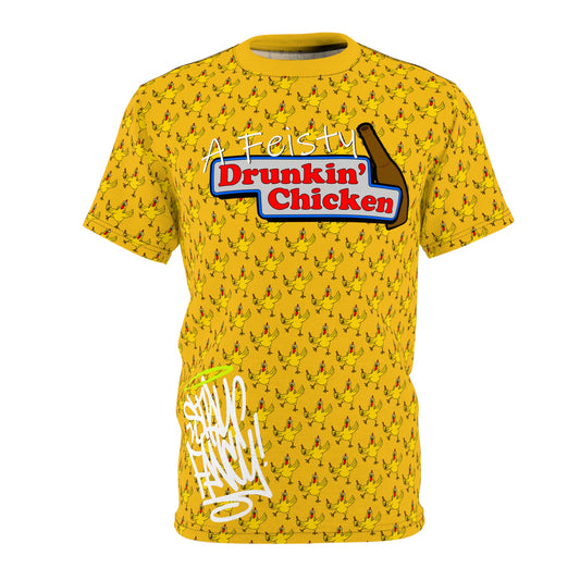 A Feisty Drunkin' Chicken Badass Tee